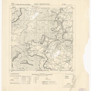 CARTA DELL'ERITREA - Foglio 2064 IV N.O - Addì Messahal