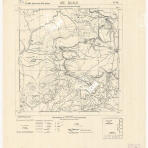 CARTA DELL'ERITREA - Foglio 2062 IV N.E. - Adi Qualà