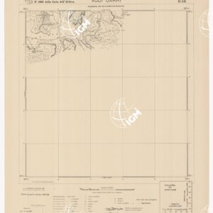 CARTA DELL'ERITREA - Foglio 1963 II S.E. - Addi Uarhi