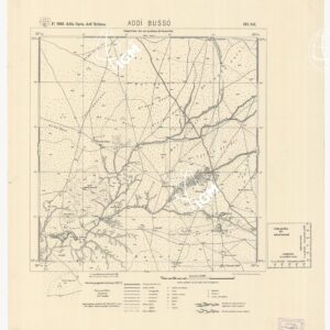 CARTA DELL'ERITREA - Foglio 1963 III S.E. - Addì Bussò
