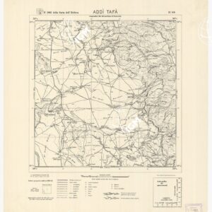 CARTA DELL'ERITREA - Foglio 1962 II S.O. - Addì Tafà