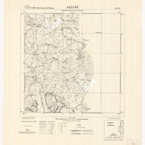 CARTA DELL'ERITREA - Foglio 1963 II N.E. - Ascirà