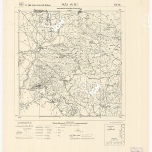 CARTA DELL'ERITREA - Foglio 1963 III N.E. - Mai Ainì
