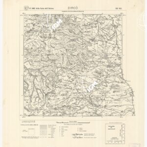 CARTA DELL'ERITREA - Foglio 1962 III N.E. - Dircò