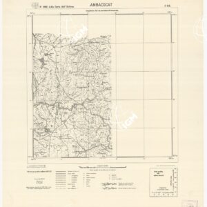 CARTA DELL'ERITREA - Foglio 1963 I S.E. - Ambacocat