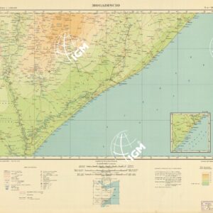 CARTA DELL'AFRICA ORIENTALE - Mogadiscio