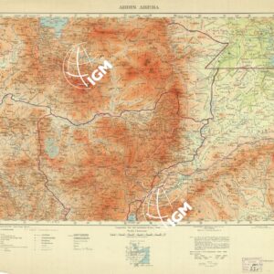 CARTA DELL'AFRICA ORIENTALE - Addis Abeba