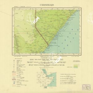 CARTA DELL'AFRICA ORIENTALE - Chisimaio