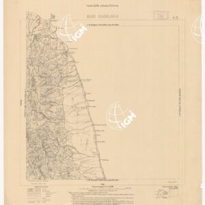 CARTA DEI POSSEDIMENTI ITALIANI IN AFRICA  RAS GABLALO C 3