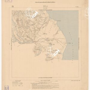 CARTA DEI POSSEDIMENTI ITALIANI IN AFRICA ZULA C 4