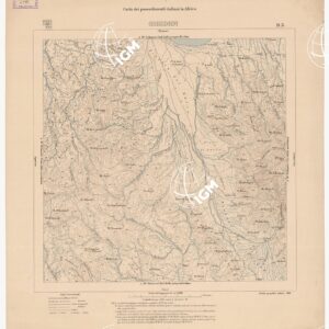 CARTA DEI POSSEDIMENTI ITALIANI IN AFRICA GHEDEM D 3