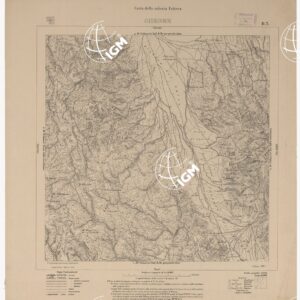 CARTA DEI POSSEDIMENTI ITALIANI IN AFRICA GHEDEM D 3