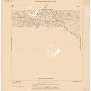 CARTA DEI POSSEDIMENTI ITALIANI IN AFRICA UA A D 4