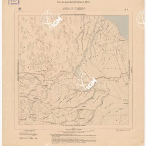 CARTA DEI POSSEDIMENTI ITALIANI IN AFRICA AMBA E UAKIRO E 1