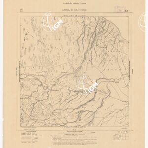 CARTA DELLA COLONIA ERITREA AMBA E UACHIRO E 1