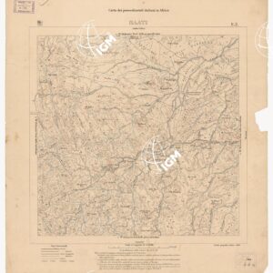 CARTA DEI POSSEDIMENTI ITALIANI IN AFRICA SAATI E 2