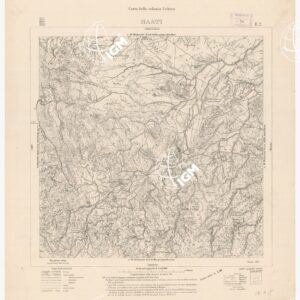 CARTA DELLA COLONIA ERITREA SAATI E 2