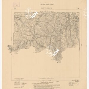 CARTA DELLA COLONIA ERITREA MONTE URUG E 4