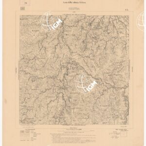 CARTA DELLA COLONIA ERITREA GHINDA F 3