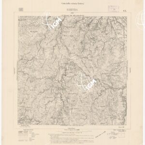 CARTA DELLA COLONIA ERITREA GHINDA F 3