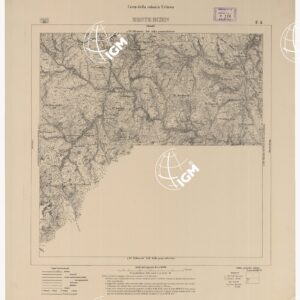 CARTA DELLA COLONIA ERITREA MONTE BIZEN F 4