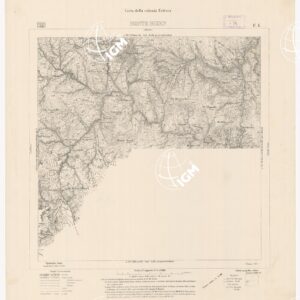 CARTA DELLA COLONIA ERITREA MONTE BIZEN  F 4