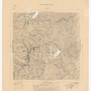 CARTA DELLA COLONIA ERITREA  LABA G 1