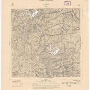 CARTA DELLA COLONIA ERITREA ZAGHER G 2