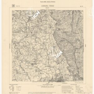 CARTA DELLA COLONIA ERITREA ASMARA NORD G 3