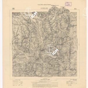 CARTA DELLA COLONIA ERITREA GHELEB H 1