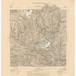 CARTA DELLA COLONIA ERITREA GHELEB H 1