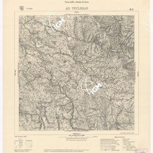 CARTA DELLA COLONIA ERITREA  AD TECLESAN H 2