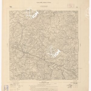 CARTA COLONIA ERITREA CHEREN I 1