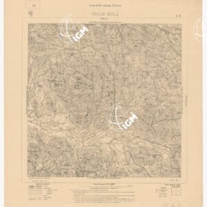 CARTA DELLA COLONIA ERITREA VALLE GULA' I 2