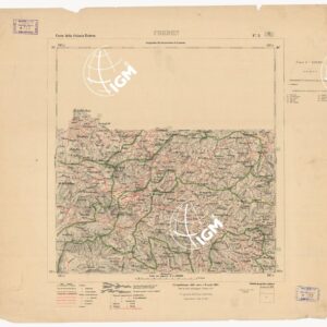 CARTA DELLA COLONIA ERITREA CON L'INDICAZIONE E COLORI DELLE CIRCOSCRIZIONI - Foglio 3 - CHEREN