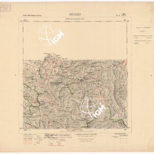 CARTA DELLA COLONIA ERITREA CON L'INDICAZIONE E COLORI DELLE CIRCOSCRIZIONI - Foglio 4 - GHELEB
