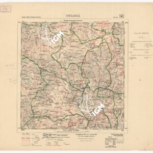 CARTA DELLA COLONIA ERITREA CON L'INDICAZIONE E COLORI DELLE CIRCOSCRIZIONI - Foglio 18 - DEBAROA