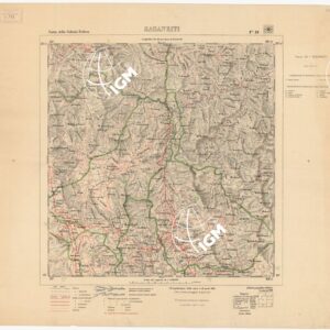 CARTA DELLA COLONIA ERITREA CON L'INDICAZIONE E COLORI DELLE CIRCOSCRIZIONI - Foglio 19- SAGANEITI