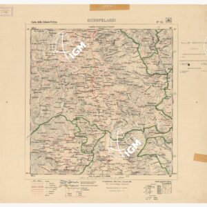 CARTA DELLA COLONIA ERITREA CON L'INDICAZIONE E COLORI DELLE CIRCOSCRIZIONI - Foglio 25 - GODOFELASSI