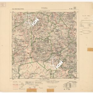 CARTA DELLA COLONIA ERITREA CON L'INDICAZIONE E COLORI DELLE CIRCOSCRIZIONI - Foglio 26 - DIGSA