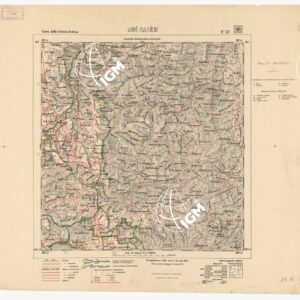 CARTA DELLA COLONIA ERITREA CON L'INDICAZIONE E COLORI DELLE CIRCOSCRIZIONI - Foglio 27 - ADI CAIEH