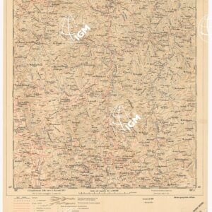 CARTA DELLA COLONIA ERITREA. I.G.M. - Foglio 19 - SAGANEITI