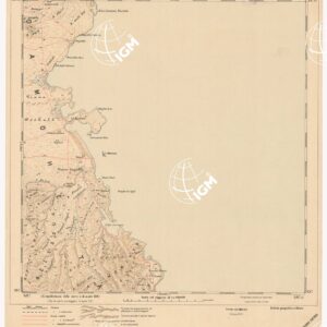 CARTA DELLA COLONIA ERITREA. I.G.M. - Foglio 21 - BIS HARENA