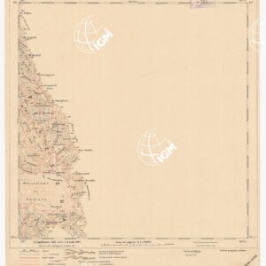 CARTA DELLA COLONIA ERITREA. I.G.M. - Foglio 28 bis - SAMOTI