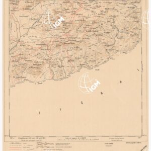 CARTA DELLA COLONIA ERITREA. I.G.M. - Foglio 31 - ADI QUALA