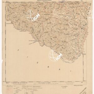 CARTA DELLA COLONIA ERITREA. I.G.M. - Foglio 34 - ENDELI