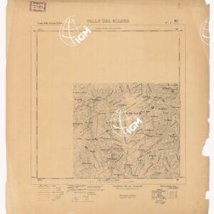 CARTA DELLA COLONIA ERITREA. I.G.M. - Foglio 1 - VALLE DEL GIAGHE