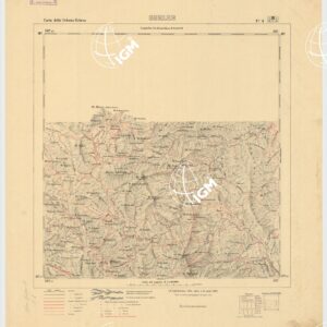 CARTA DELLA COLONIA ERITREA. I.G.M. - Foglio 4 - GHELEB