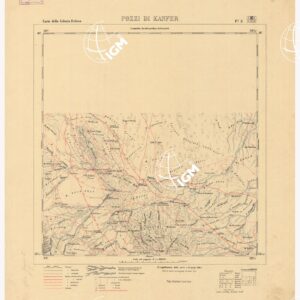 CARTA DELLA COLONIA ERITREA. I.G.M. - Foglio 5 - POZZI DI KANFER