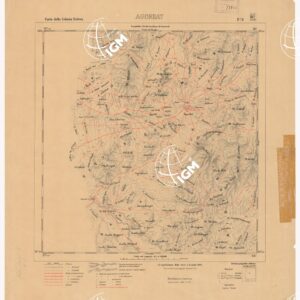 CARTA DELLA COLONIA ERITREA. I.G.M. - Foglio 8 - AGORDAT